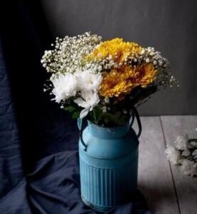 Chrysanthemum & Gypso ( Without Vase)
