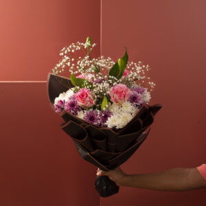 Lilly Gypso rose &  Chrysanthemum