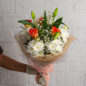 Roses Chrysanthemum & Lilly & Gypso